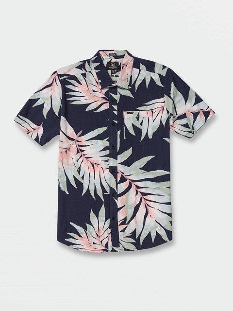 Volcom Seeweed Korta Sleeve Shirt Marinblå | ELS340296