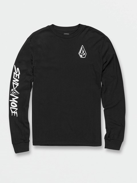 Volcom Send Mode Tech Long Sleeve Tee Svarta | MPE203974