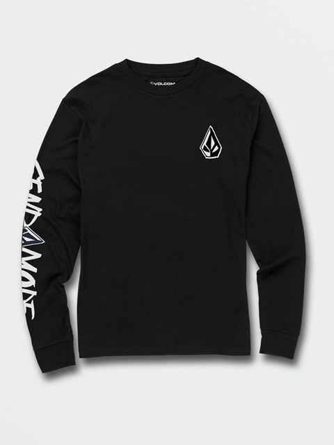 Volcom Send Mode Tech Long Sleeve Tee Svarta | YUN179023