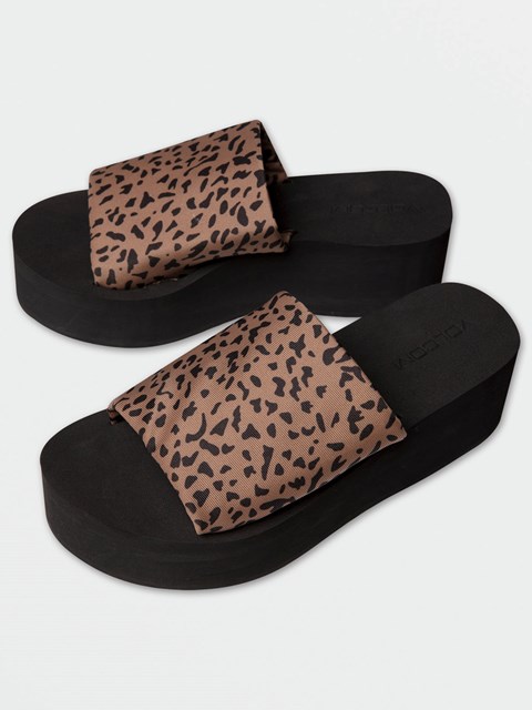 Volcom Simple Hi-Scraper Sandal Animal Print | PAR749620
