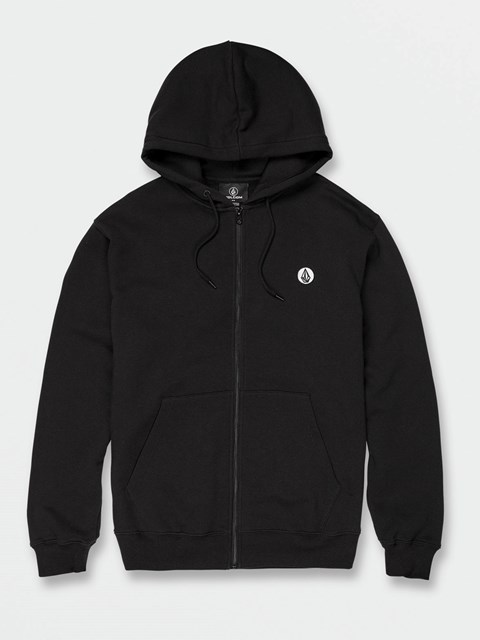 Volcom Single Stone Zip Fleece Hoodie Svarta | ELV194705