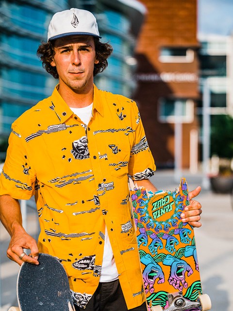 Volcom Skate Vitals Korta Sleeve Shirt Sunburst | IWG792301