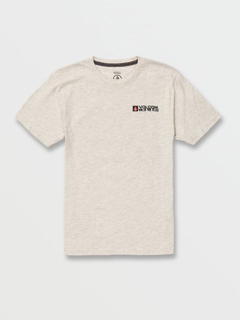 Volcom Slider Korta Sleeve Tee Bone Heather | EJW538749