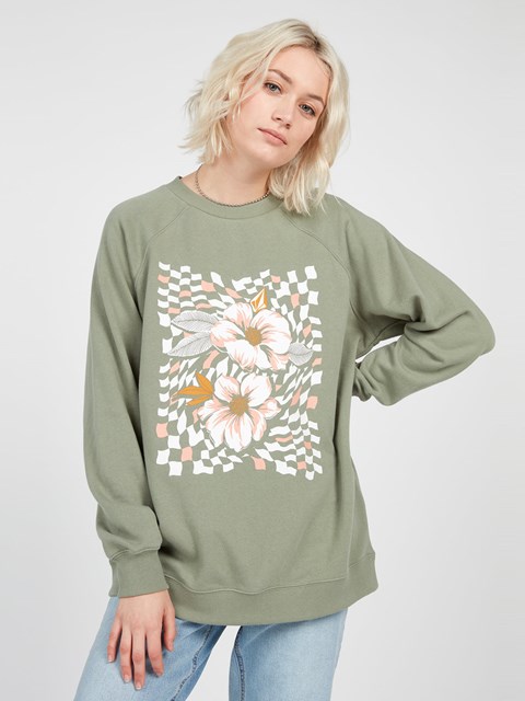 Volcom Stone Magic Boyfriend Sweatshirt Ljus | FTE783601