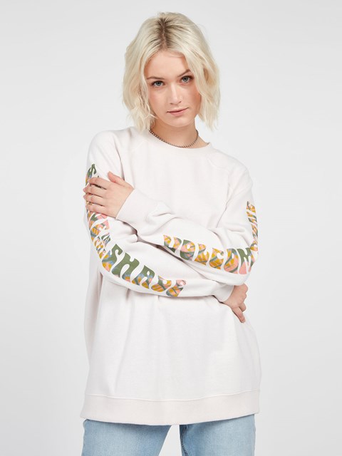 Volcom Stone Magic Boyfriend Sweatshirt Ash | LSC081273