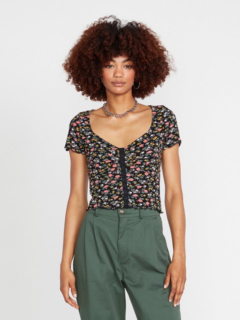 Volcom Stone Steezee Top Svarta | VCQ569280