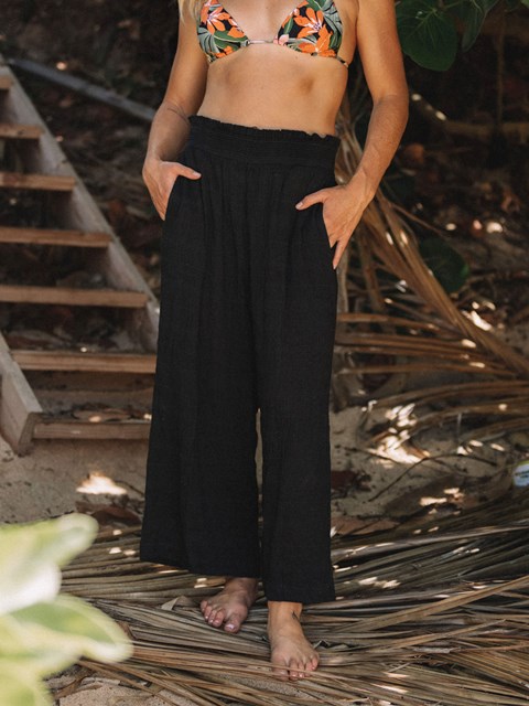 Volcom Sun Spent Breda Leg Beach Pant Svarta | YZQ690845