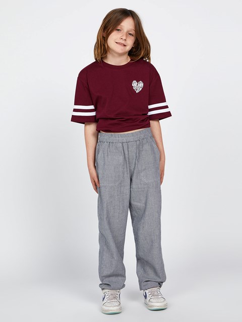 Volcom Sunday Strut Pants Svarta Randig | QVL814673