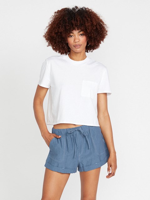 Volcom Sunday Strut Shorts Blå | RHO942168