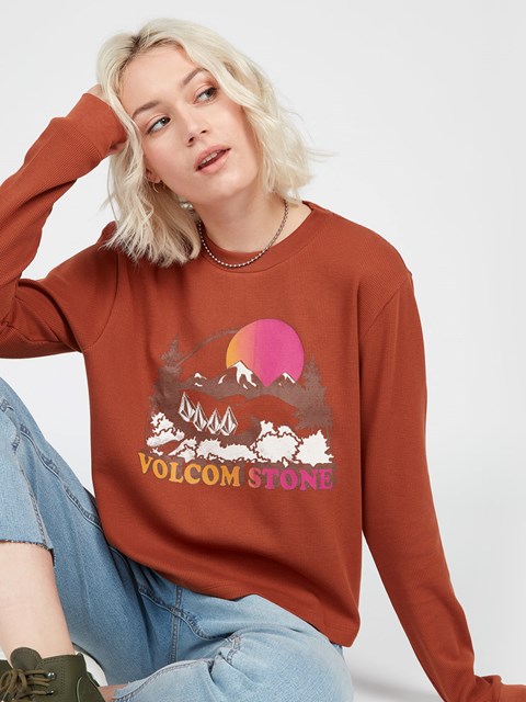 Volcom Thermality Long Sleeve Shirt Mörk | OKS091645