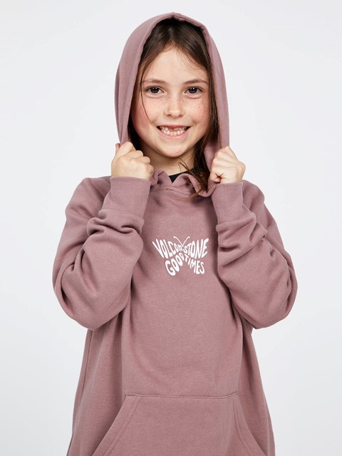 Volcom Truly Stoked Boyfriend Hoodie Raisin | MEY135798