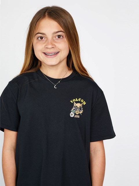 Volcom Truly Stoked Korta Sleeve Boyfriend Tee Svarta | NFJ410295