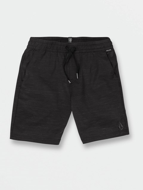 Volcom Understoned Elastic Midja Shorts Svarta | RHZ406182