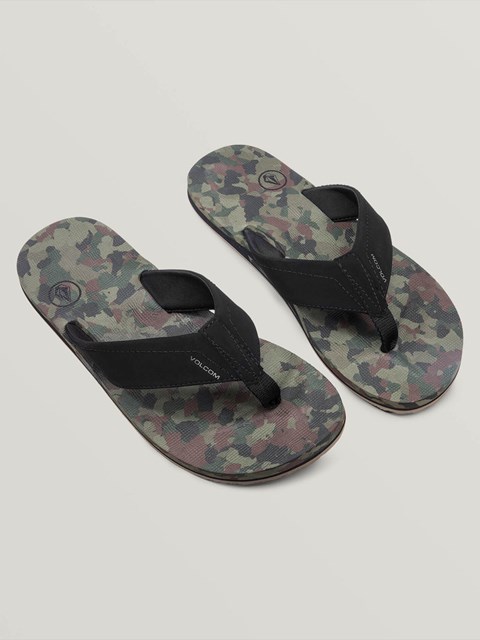 Volcom Victor Sandals Mörkcamo | MSC789043