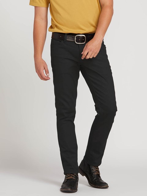 Volcom Vorta Slim Fit Jeans Svarta Svarta | ATH532697