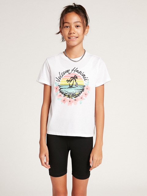Volcom Wav-ello Tryck tee Vita | TXN461532
