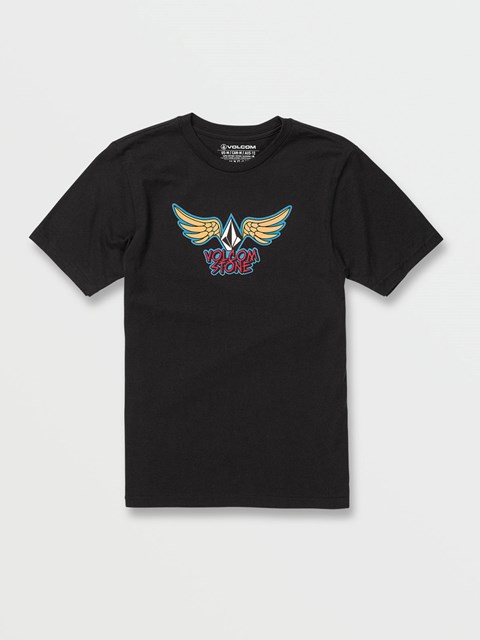 Volcom Wingz Korta Sleeve Tee Svarta | FVY034968