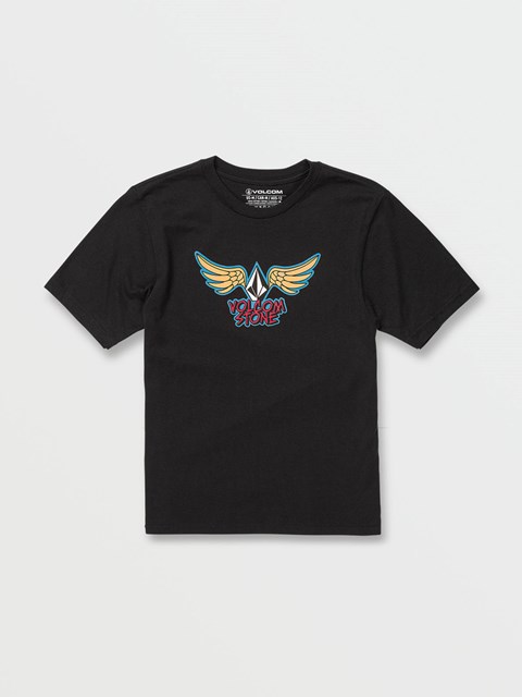 Volcom Wingz Korta Sleeve Tee Svarta | YML712348