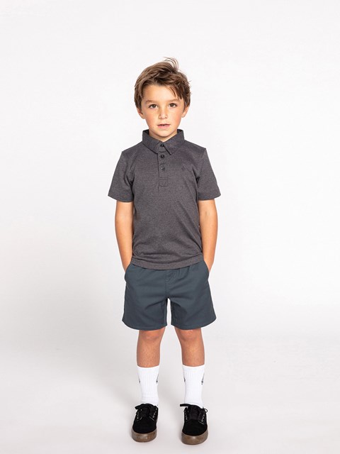 Volcom Wowzer Korta Sleeve Polo Stealth | DZI906382