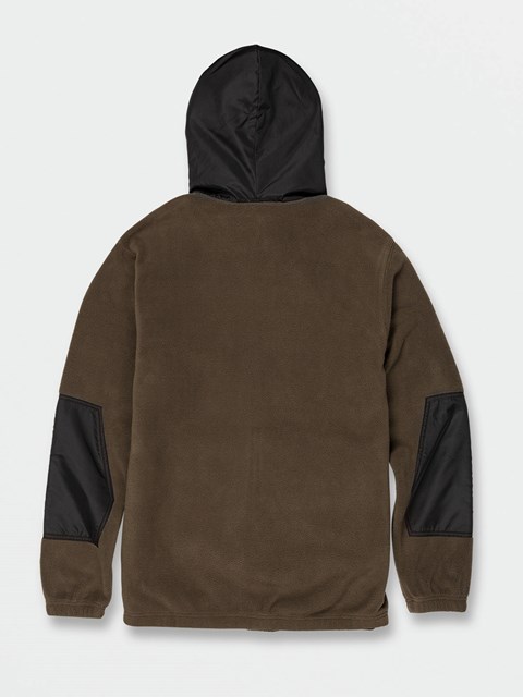 Volcom Yzzolater Fodrade Zip Hoodie Mörkolivgröna | OTI816325